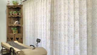 リビングのオーダーカーテン取り付け