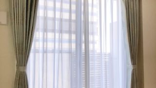 防炎カーテン取り付け✨